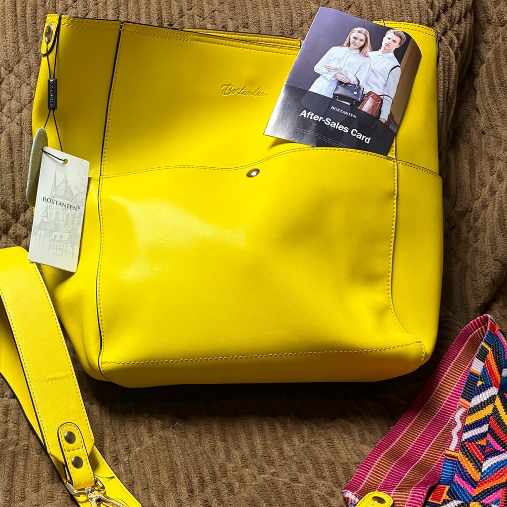 Bostanten Yellow Tote Bag/Hobo Bag